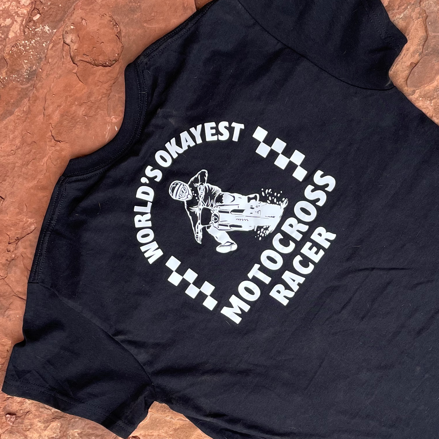 World's Okayest Motocross Racer T-shirt